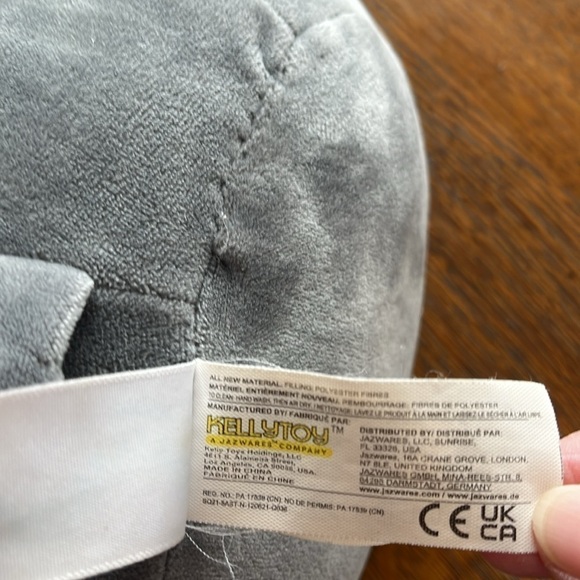 Squishmallow Original Gray and White Smaller Version - Picture 5 of 16